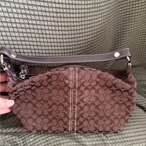 Vintage Coach Brown Signature Clutch